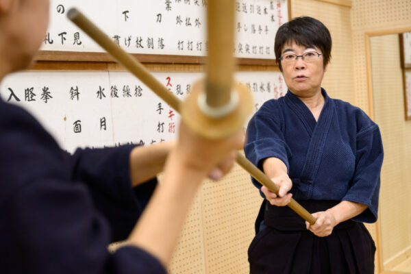  道場の演武会にて（写真：佐藤雄治）